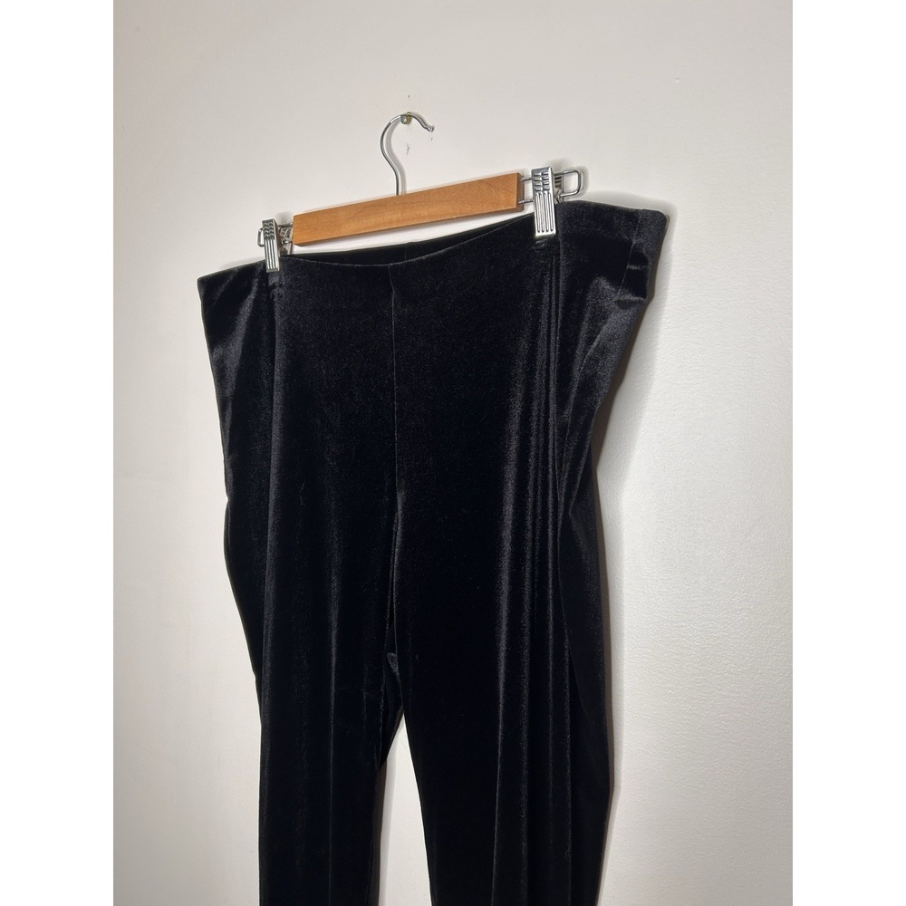 LC Lauren Conrad Runway Black Velvet Women's Pants Skinny Size XL New NWT - Picture 5 of 10